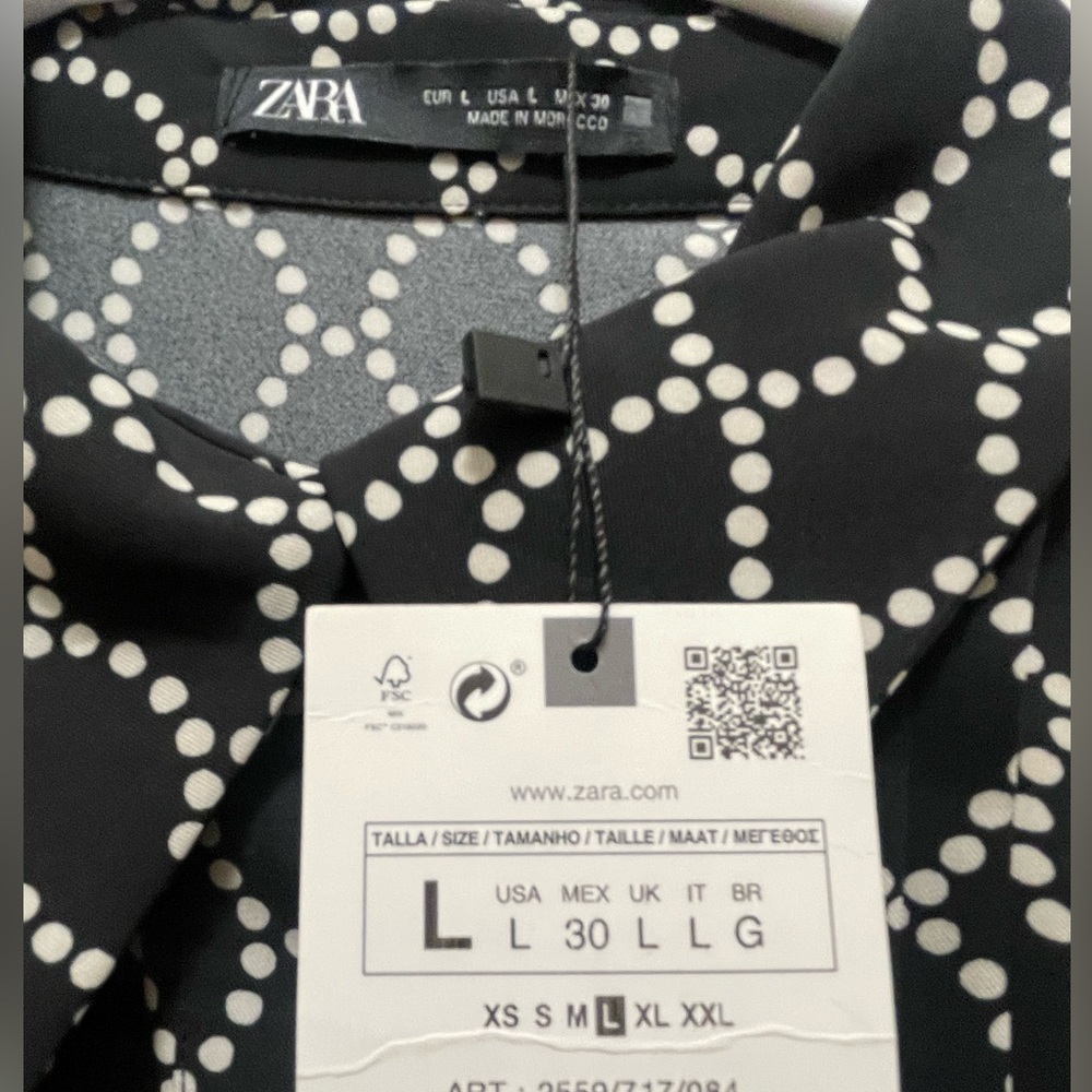 NWT!! Printed Shirt Dress - Picture 3 of 3
